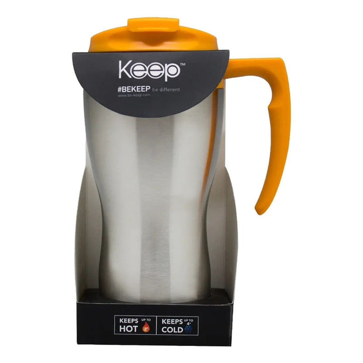 KEEP - Mug O Vaso Con Mango Keep 470ml Café Té Desayuno Termo Color Amarillo