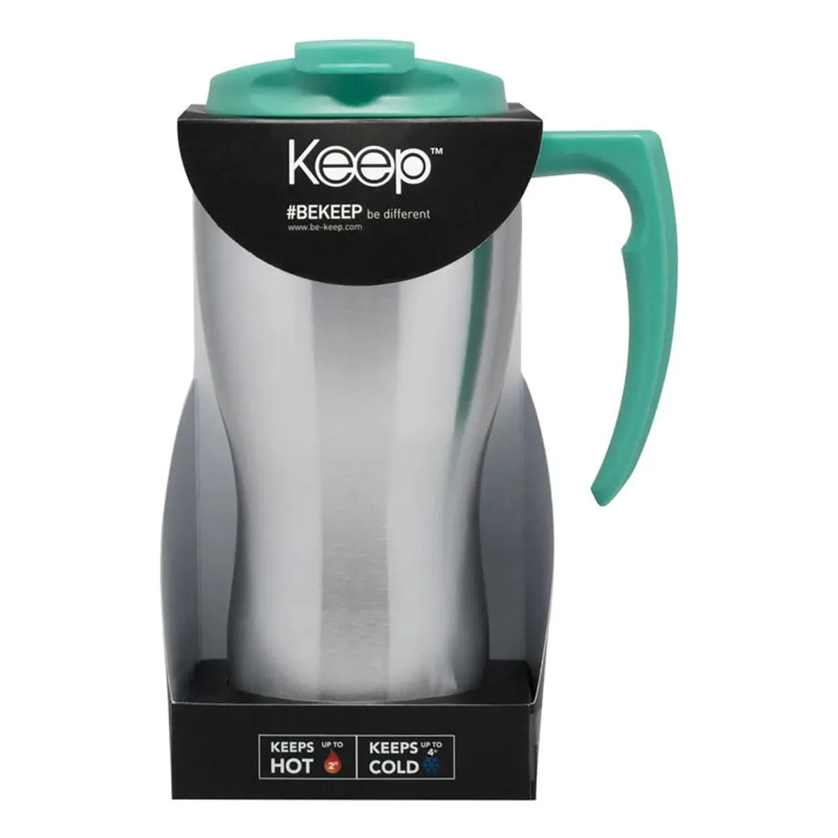 KEEP - Mug O Vaso Con Mango Keep 470ml Café Té Desayuno Termo Color Celeste
