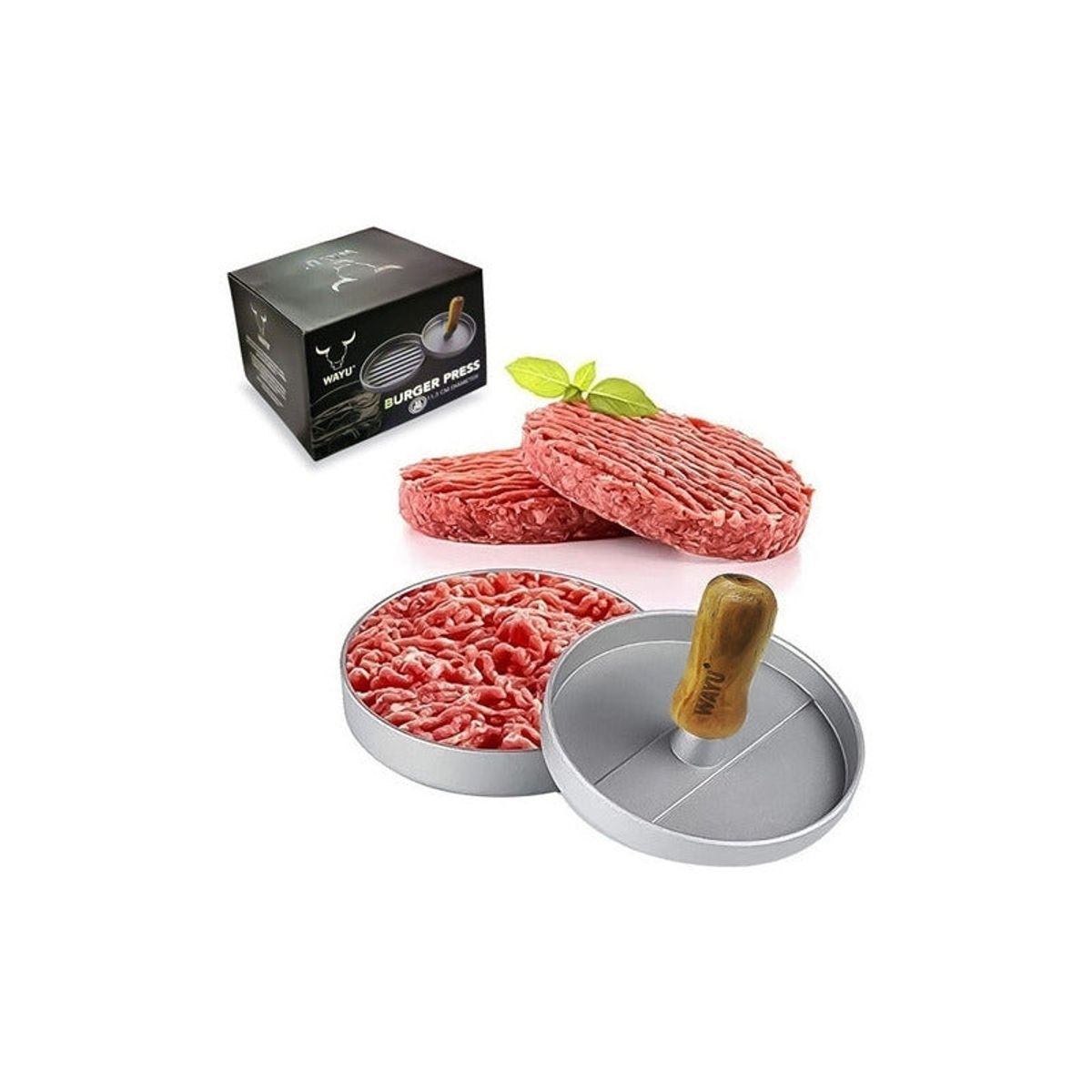 WAYU - Prensa Para Hamburguesas Wayu Bbq Asado Cocina Parrilla