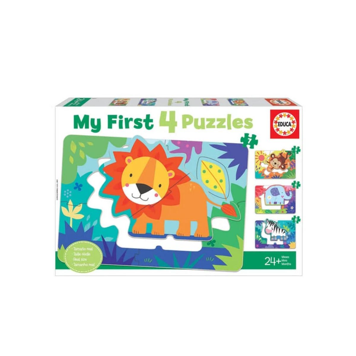 EDUCA - Puzzle Infantil Animales de la Selva (My First 4) - SC
