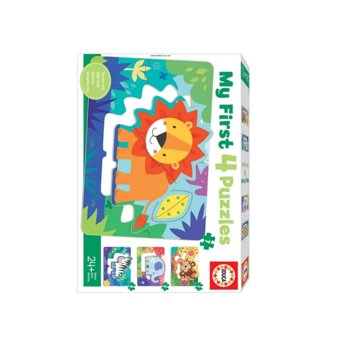EDUCA - Puzzle Infantil Animales de la Selva (My First 4) - SC