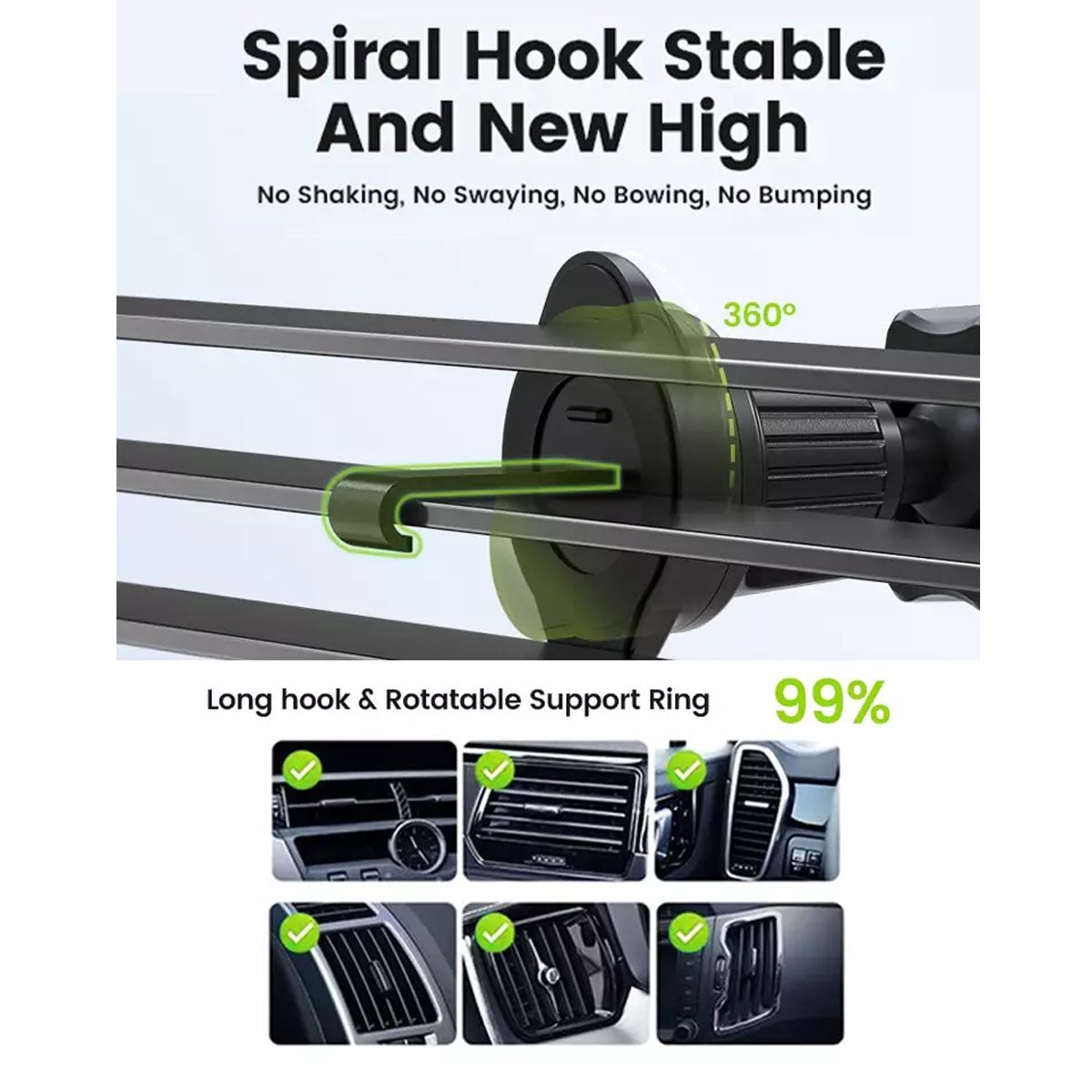 JOIGO - Soporte De Auto Magnetico Carga Inalambrica 15W Produx X17