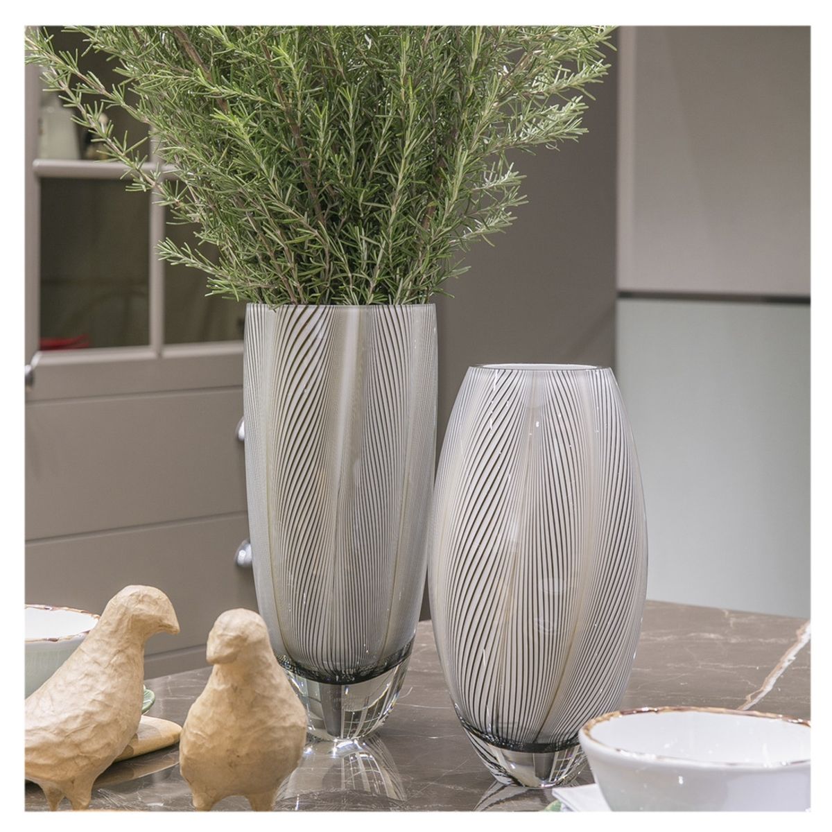 RODLER - Florero Cristal Sorrento 30 x 13 cms