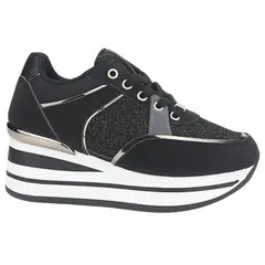 CHALADA - Zapatillas Mujer Negro Urbano Jettix-2