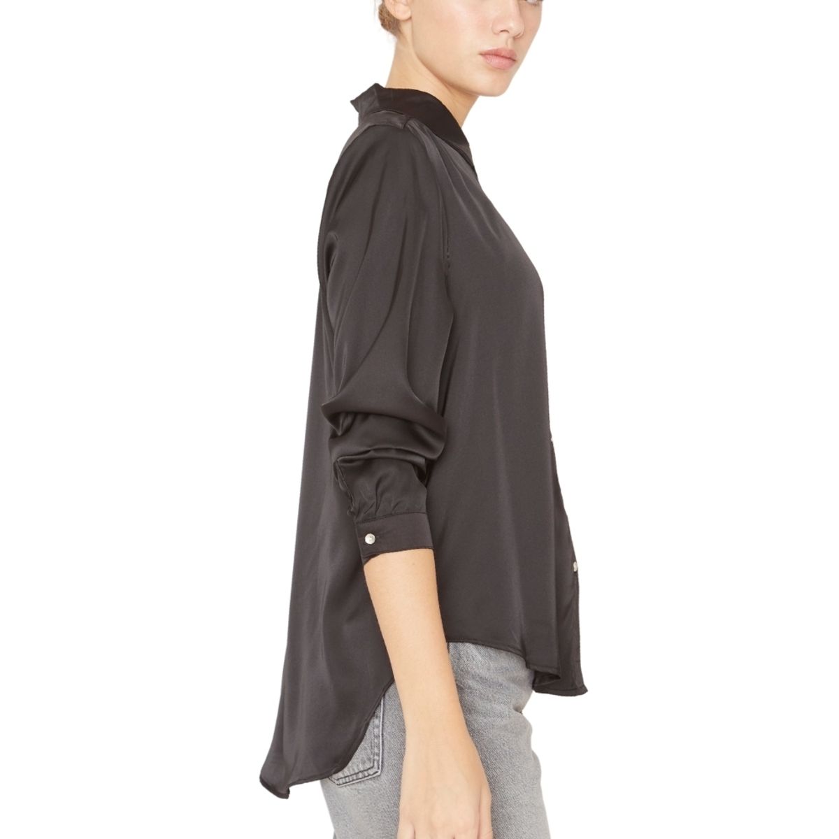 JACINTA TIENDA - Blusa Sara Satin negra Jacinta Tienda