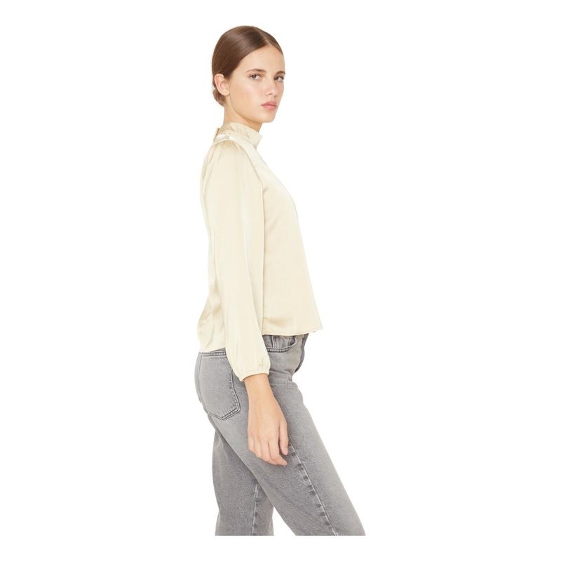 JACINTA TIENDA - Blusa Paula II satin dorada Jacinta Tienda