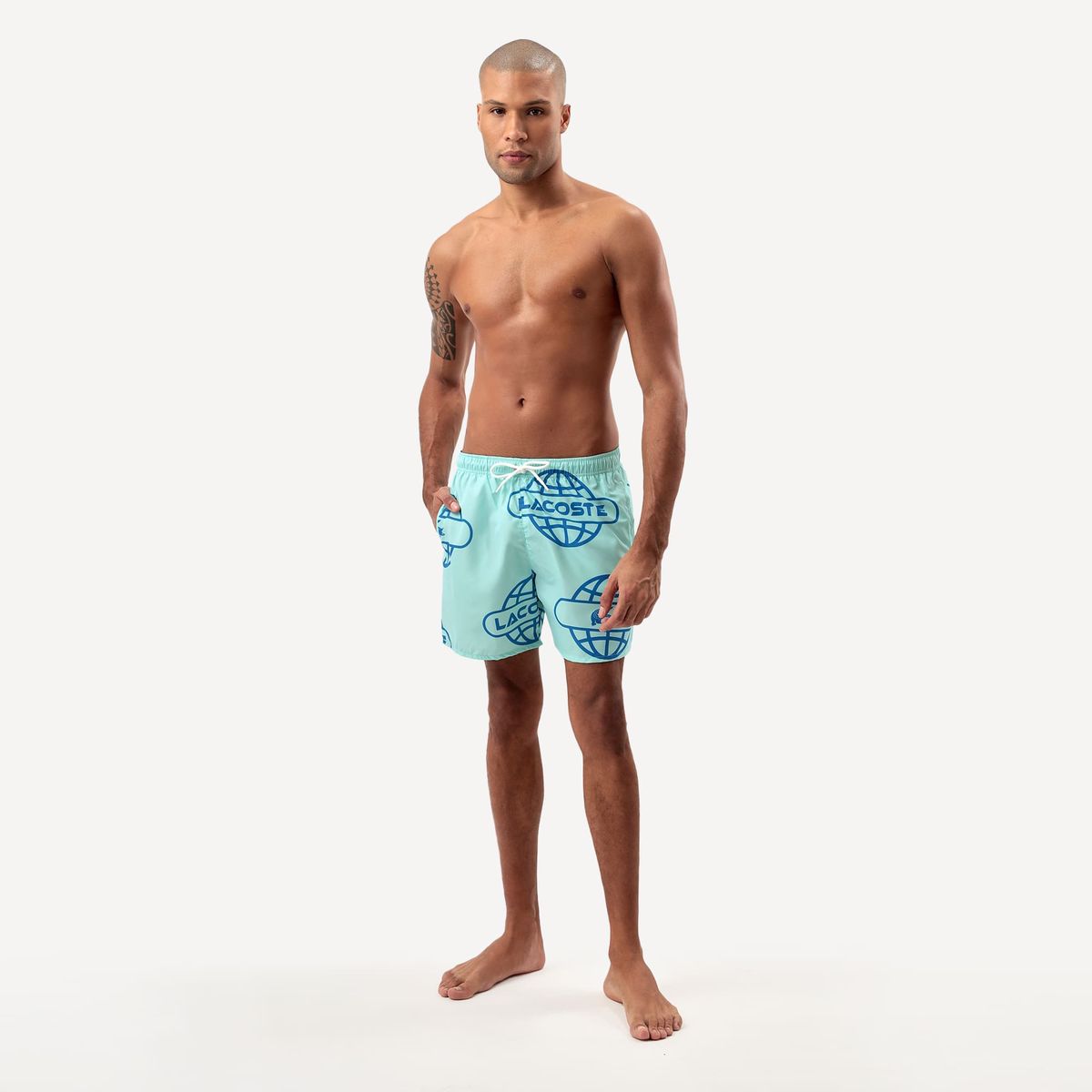 LACOSTE - Traje de Baño Lacoste MH4586 Hombre Celeste LACOSTE