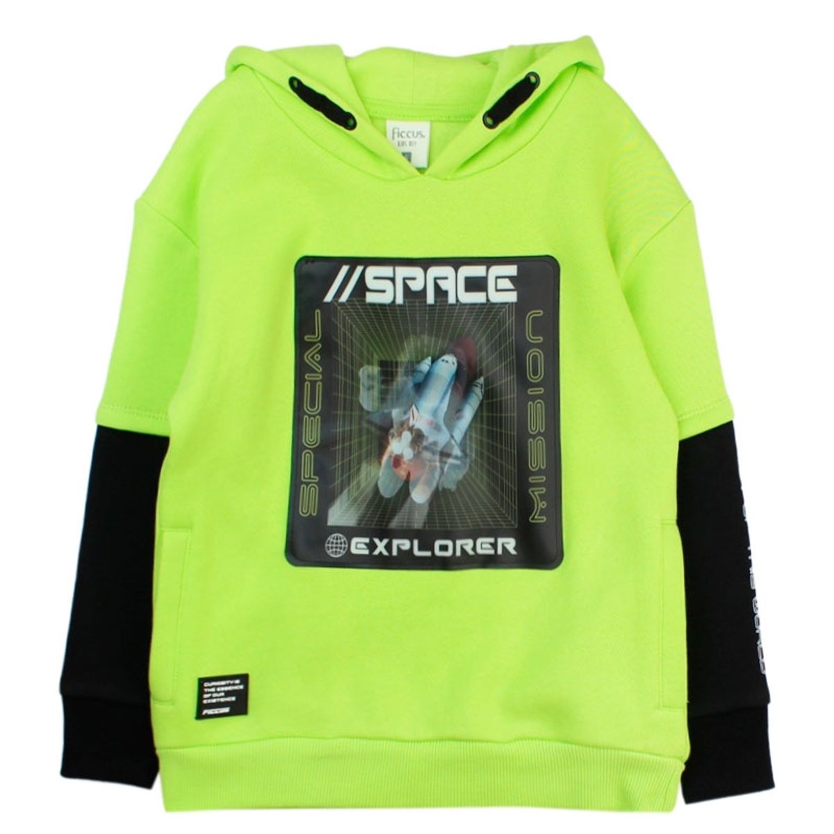 FICCUS - Polerón Kids Niño Cosmic Verde Lima