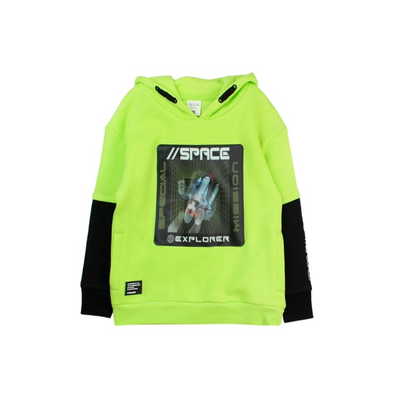 FICCUS - Polerón Kids Niño Cosmic Verde Lima