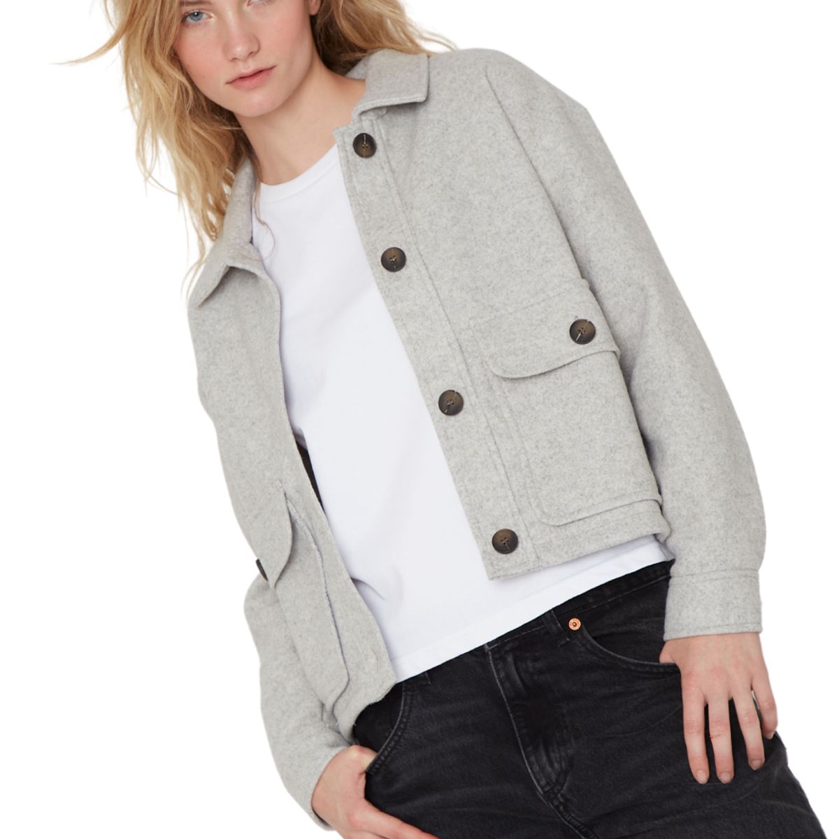 JACINTA TIENDA - Chaqueta Cargo gris Jacinta Tienda