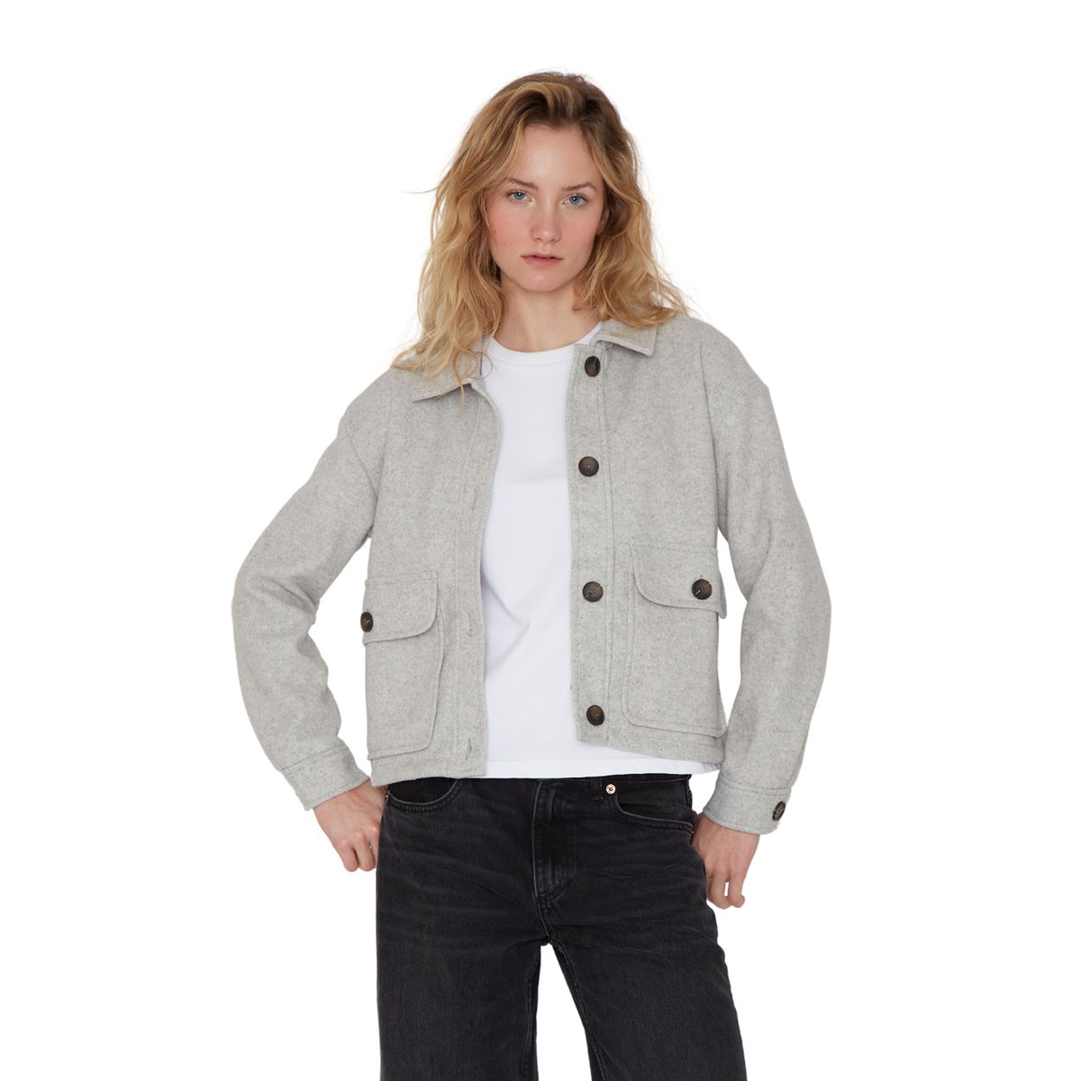 JACINTA TIENDA - Chaqueta Cargo gris Jacinta Tienda