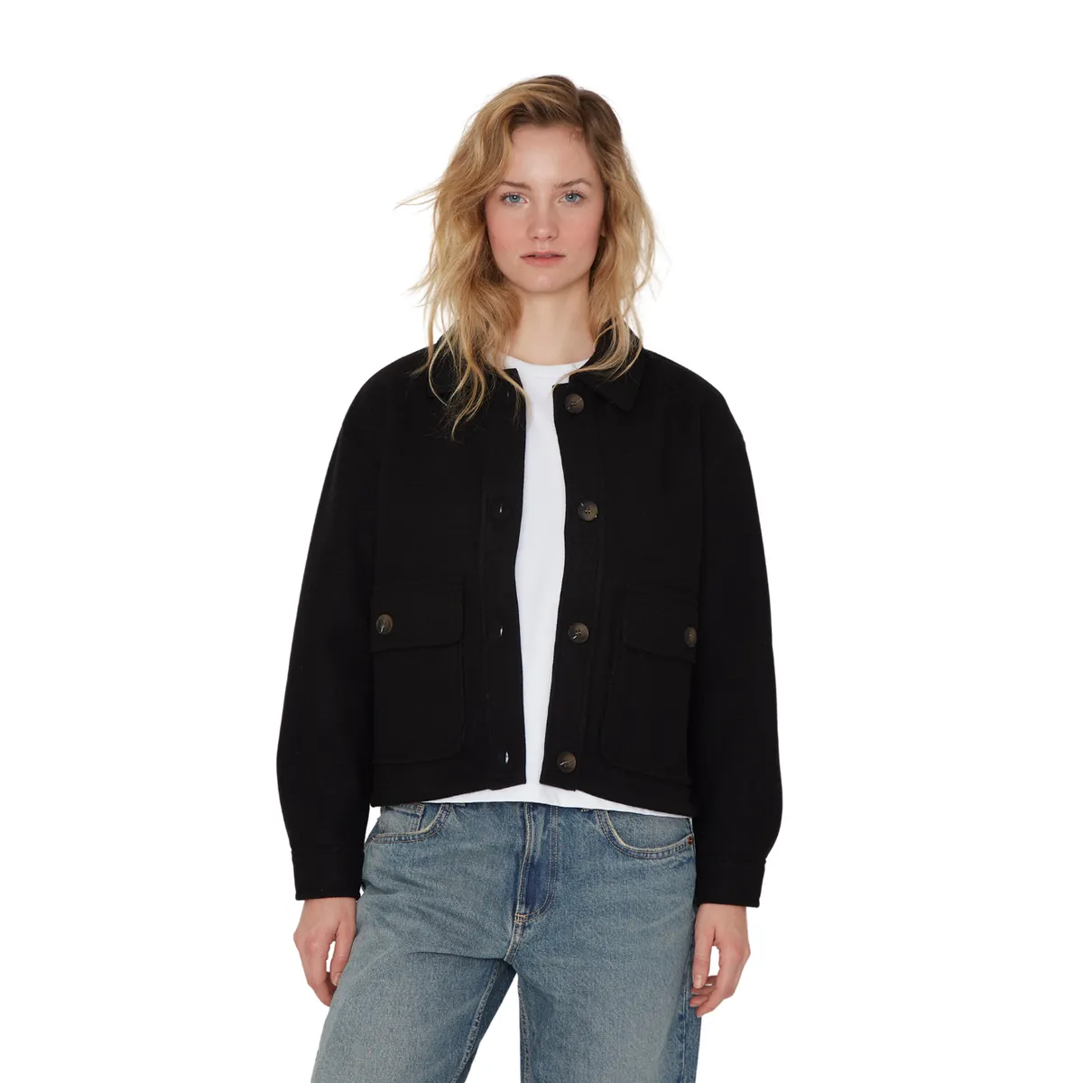 JACINTA TIENDA - Chaqueta Cargo negra Jacinta Tienda