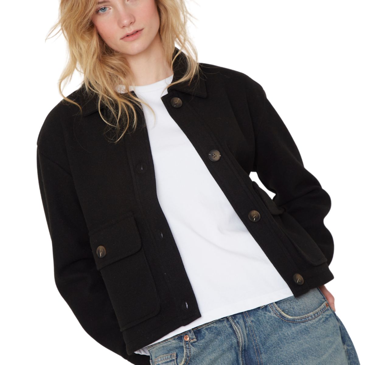 JACINTA TIENDA - Chaqueta Cargo negra Jacinta Tienda