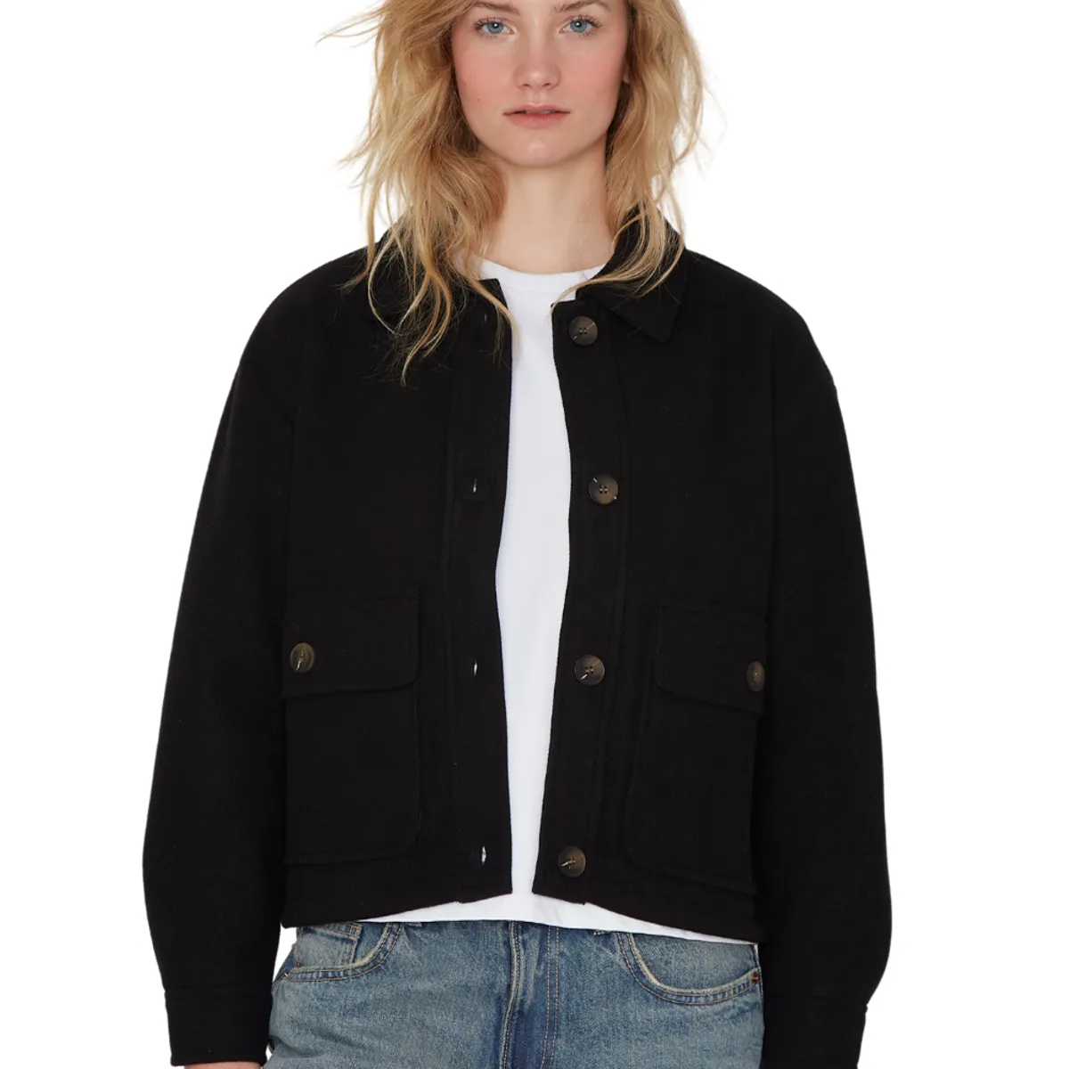 JACINTA TIENDA - Chaqueta Cargo negra Jacinta Tienda