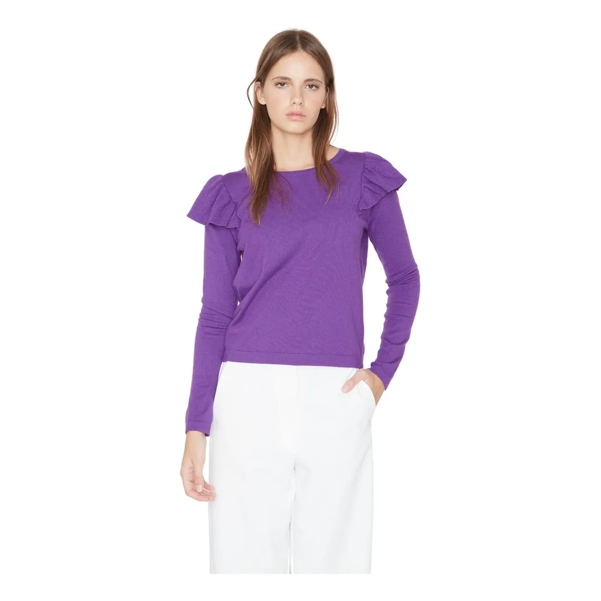 JACINTA TIENDA - Chaleco Olimpia III uva Jacinta Tienda