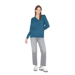 JACINTA TIENDA - Chaleco Filipa petróleo