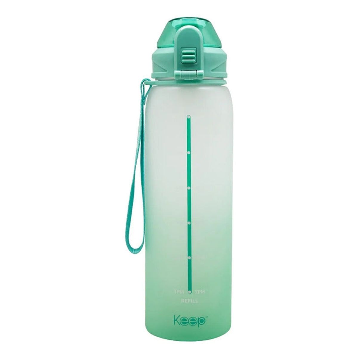 KEEP - Botella Rubber 1 Litro Keep Color Turquesa