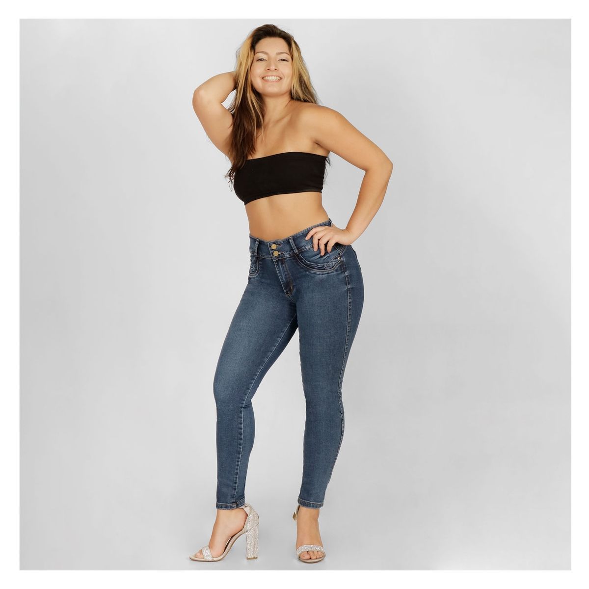 ONE WORLD - Jeans One World Skinny Push up Sharlotte