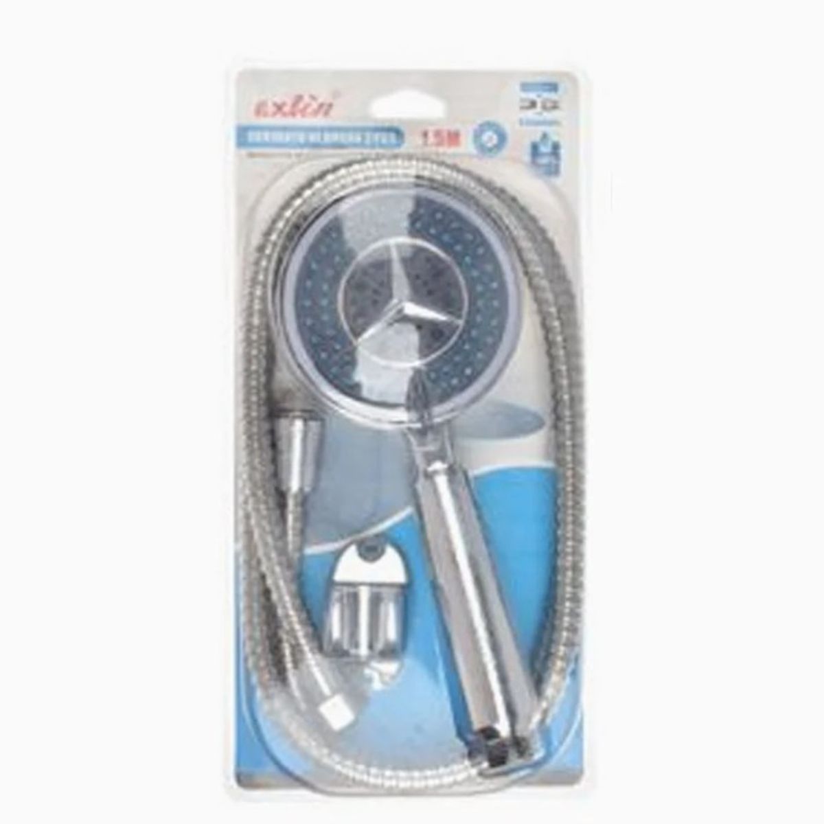 GENERICO - Kit De Ducha Teléfono Manguera Soporte Cromado Acero Inox