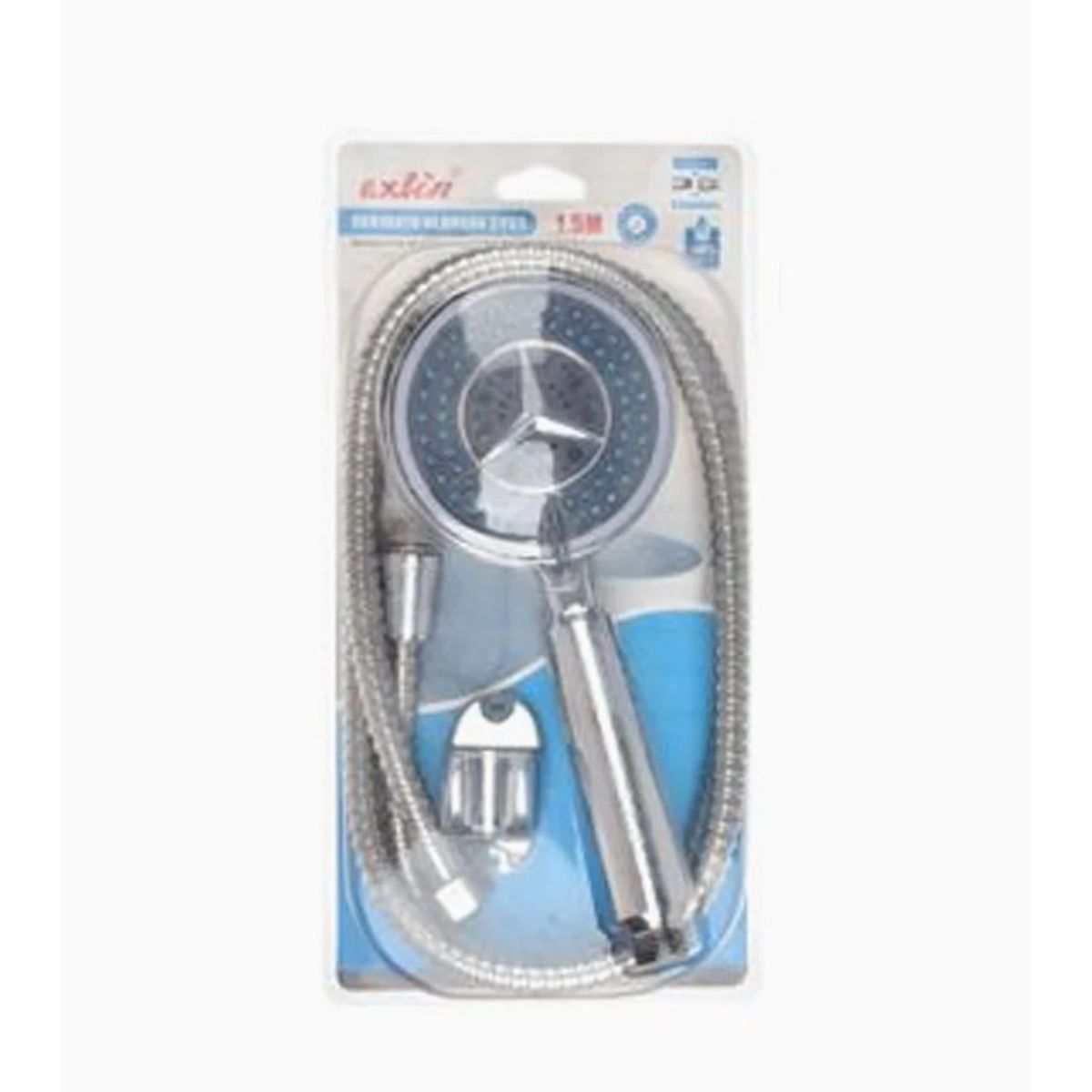 GENERICO - Kit De Ducha Teléfono Manguera Soporte Cromado Acero Inox