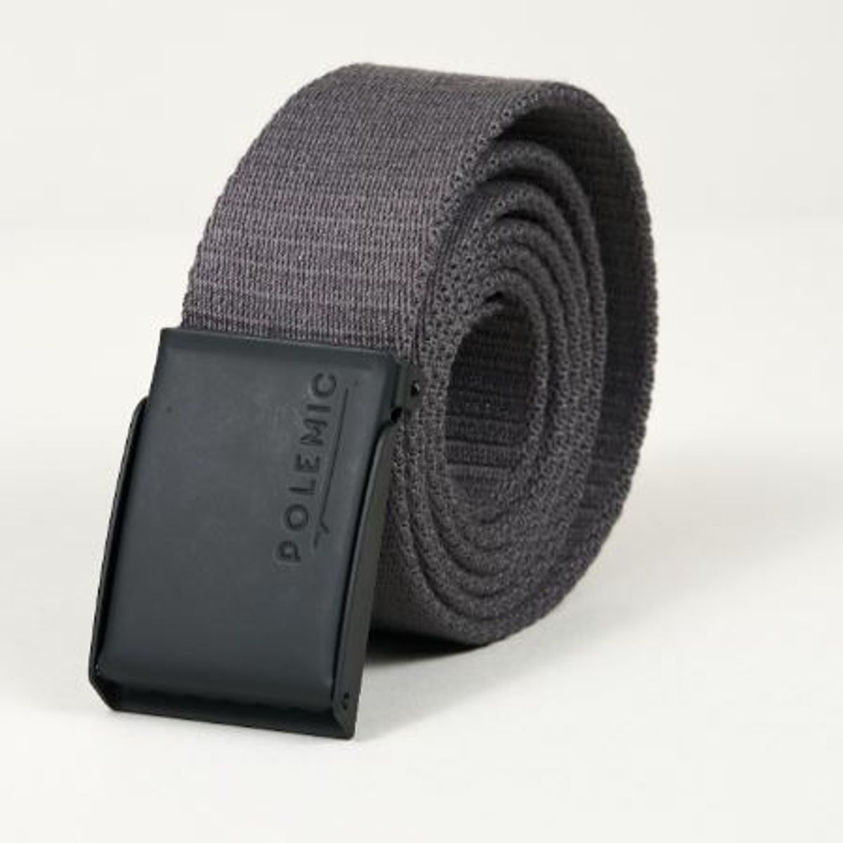 POLEMIC - Cinturon Gris Tejido poliester Polemic