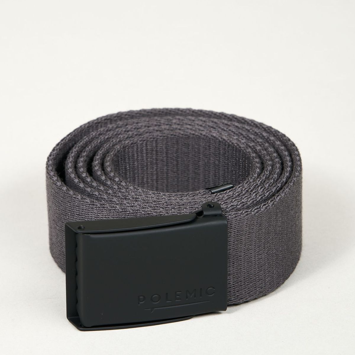 POLEMIC - Cinturon Gris Tejido poliester Polemic