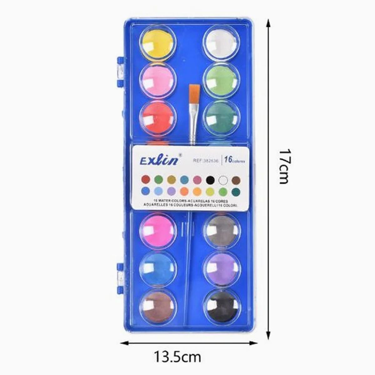 GENERICO - Paleta de Acuarela 16 colores