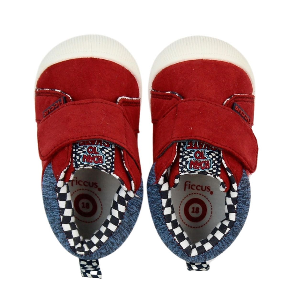 FICCUS - Zapatilla Bebé Niño Preandante Rojo