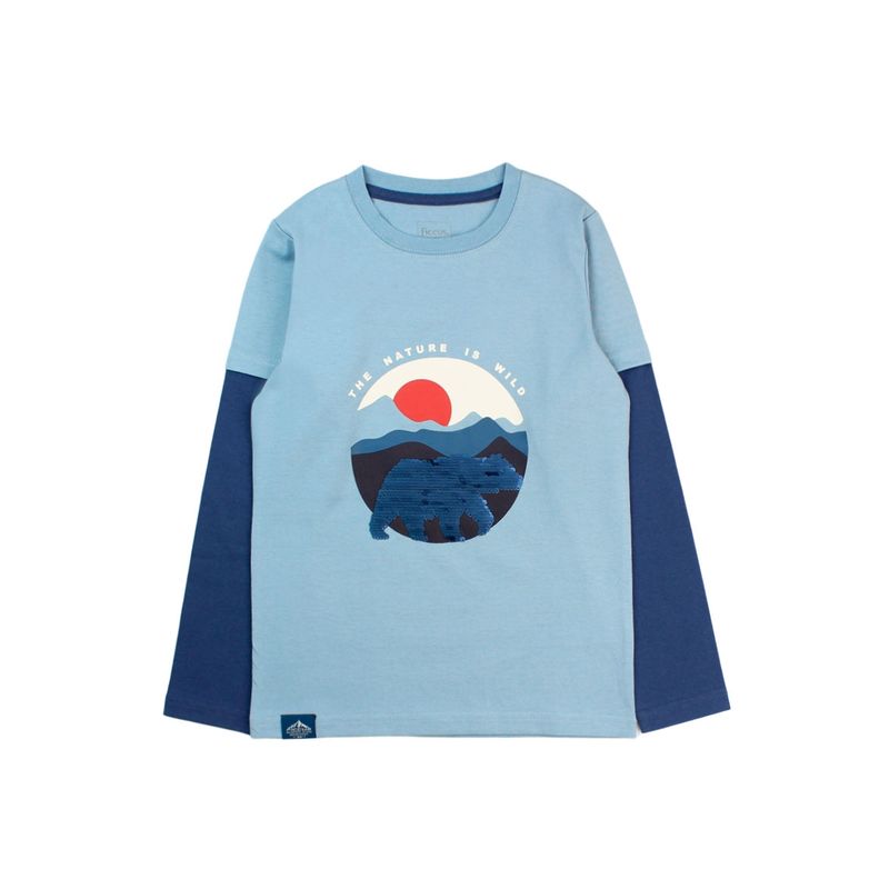 FICCUS - Polera Kids Niño Arctic Celeste