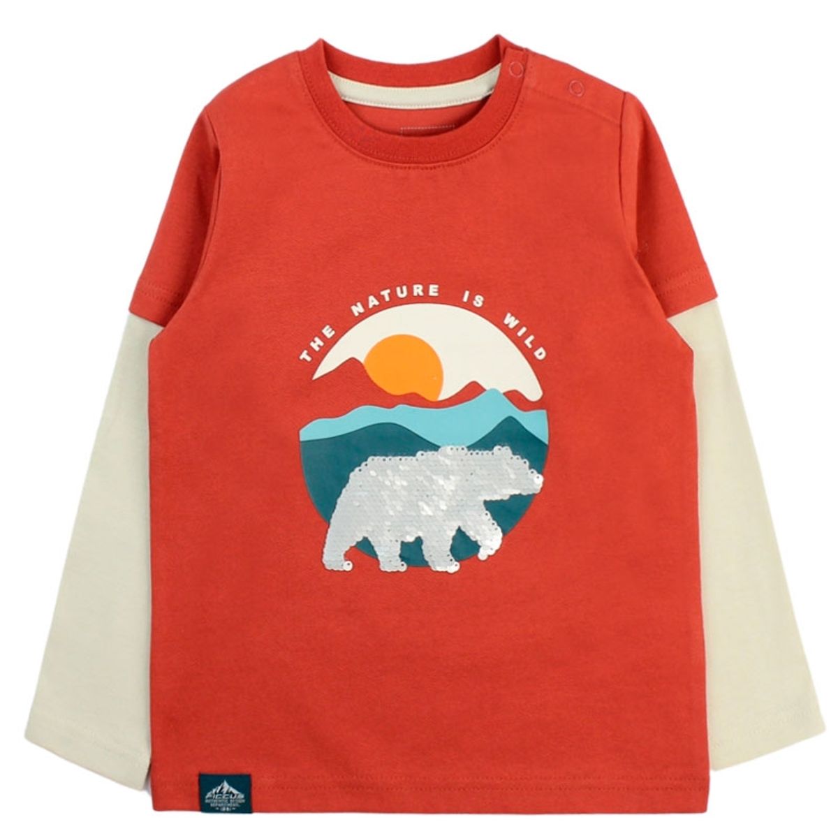 FICCUS - Polera Kids Niño Arctic Naranjo