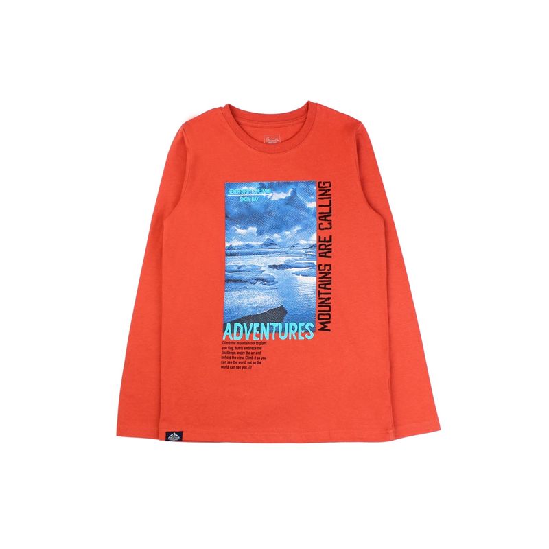 FICCUS - Polera Junior Niño Arctic Naranjo