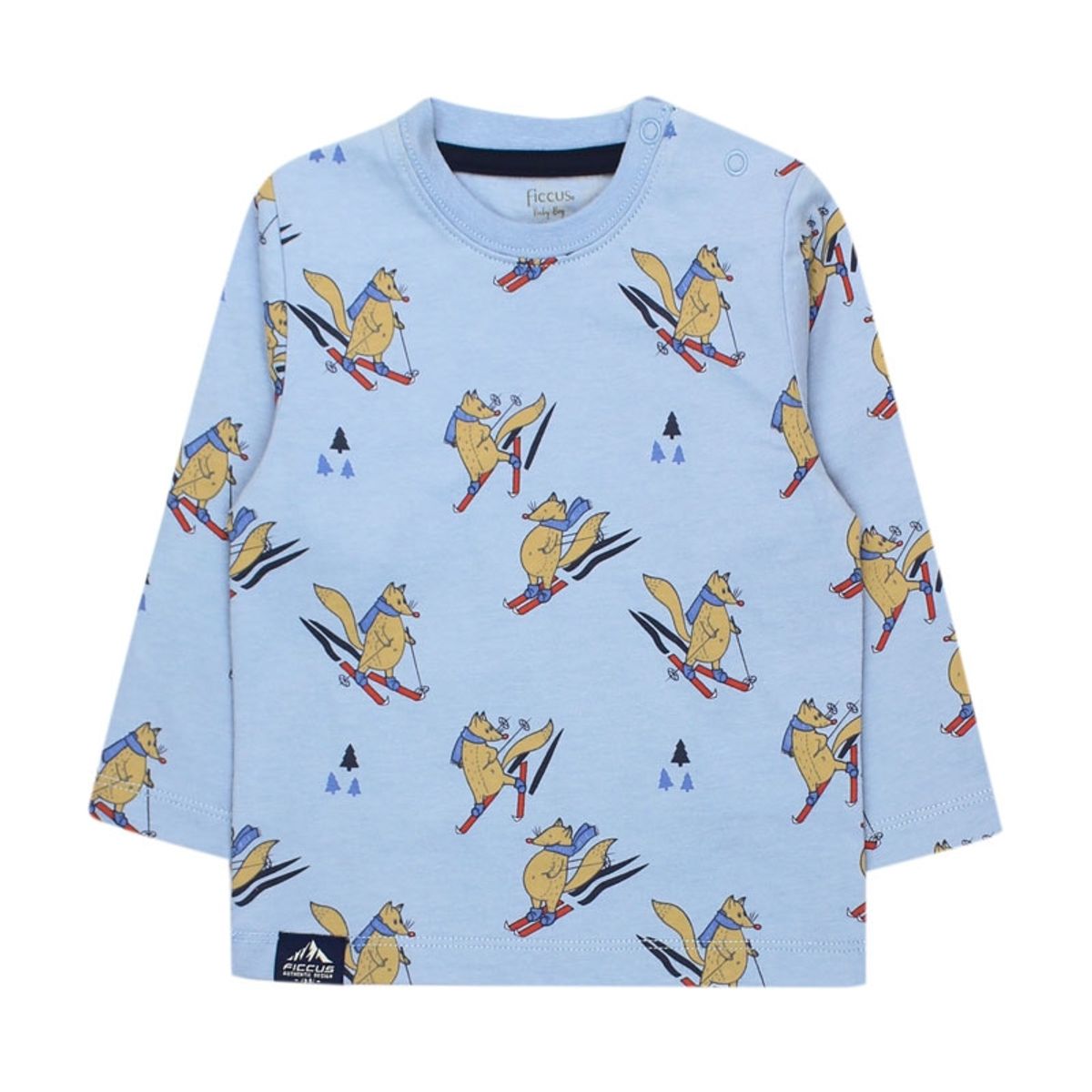 FICCUS - Polera Bebé Niño Arctic Celeste
