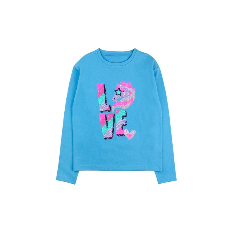 FICCUS - Polera Kids Niña Cosmic Celeste