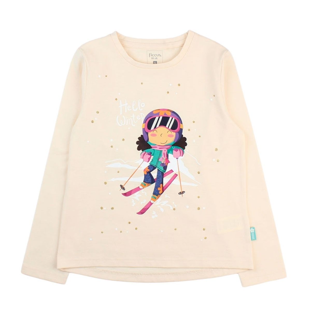 FICCUS - Polera Kids Niña Arctic Beige