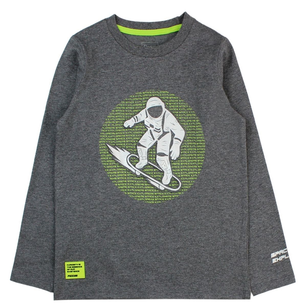 FICCUS - Polera Kids Niño Cosmic Gris Claro