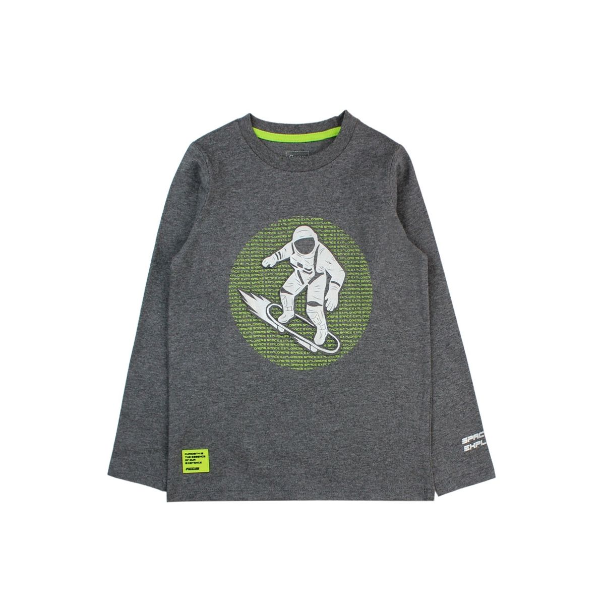 FICCUS - Polera Kids Niño Cosmic Gris Claro