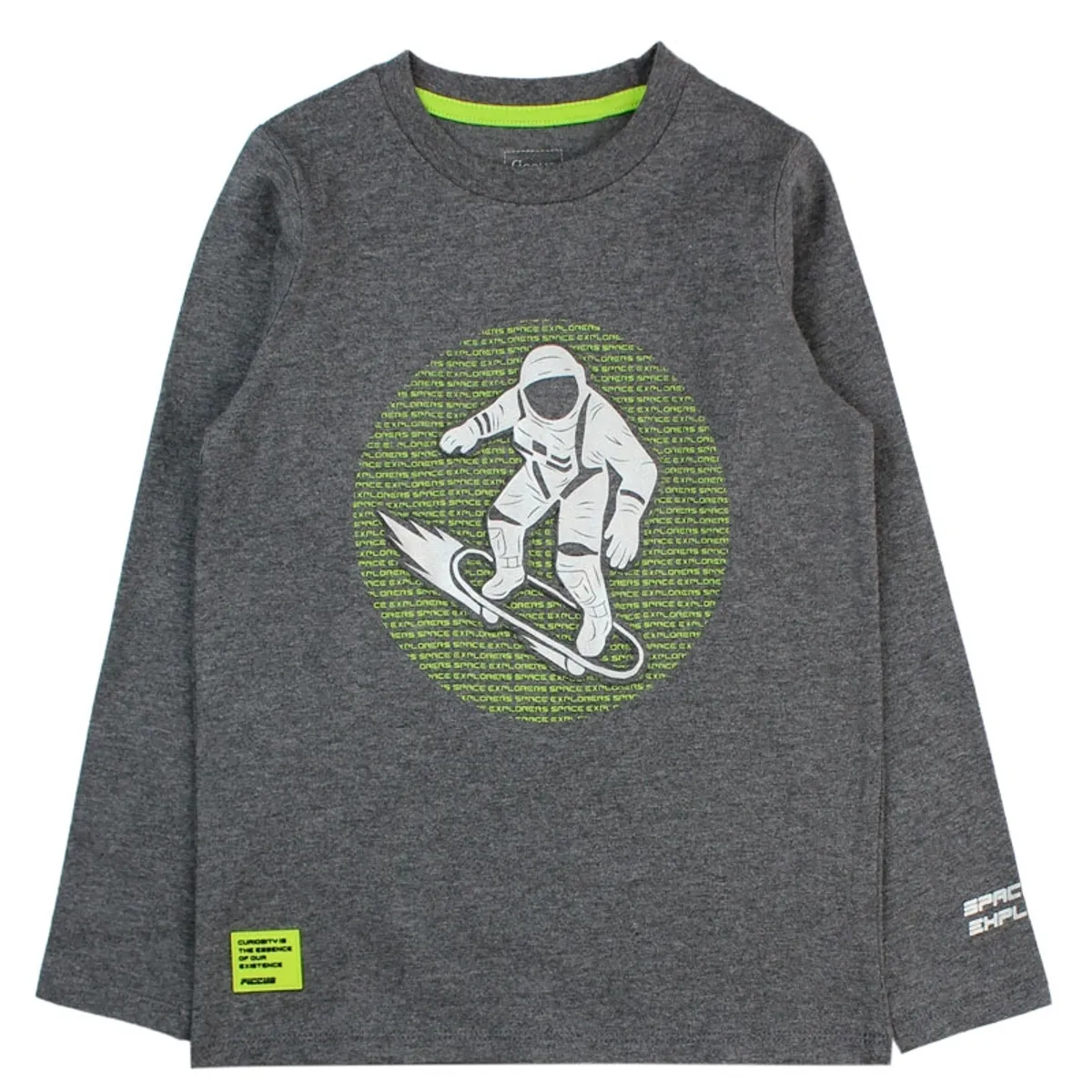 FICCUS - Polera Kids Niño Cosmic Gris Claro