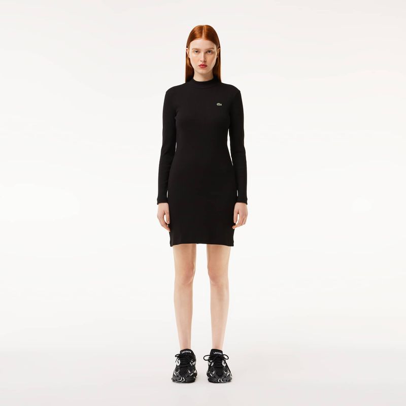 LACOSTE - Vestido Lacoste EF7288 Mujer Negro LACOSTE