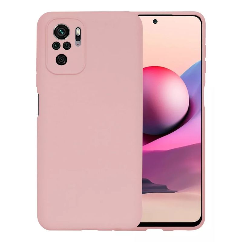 GENERICO - Carcasa Silicona Slim Para Xiaomi Redmi Note 10s Rosa