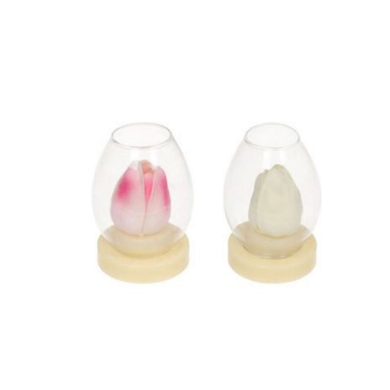 OEM - Set x 2 Luz Nocturna Ambiental Led Tulipán