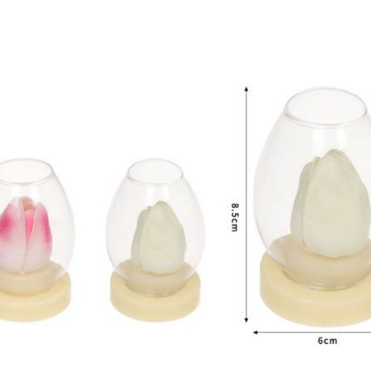 OEM - Set x 2 Luz Nocturna Ambiental Led Tulipán
