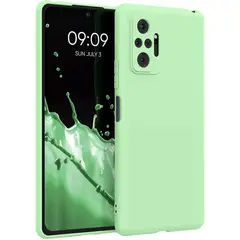 GENERICO - Carcasa Silicona Antihuellas Para Xiaomi Redmi Note 10 Pro Menta