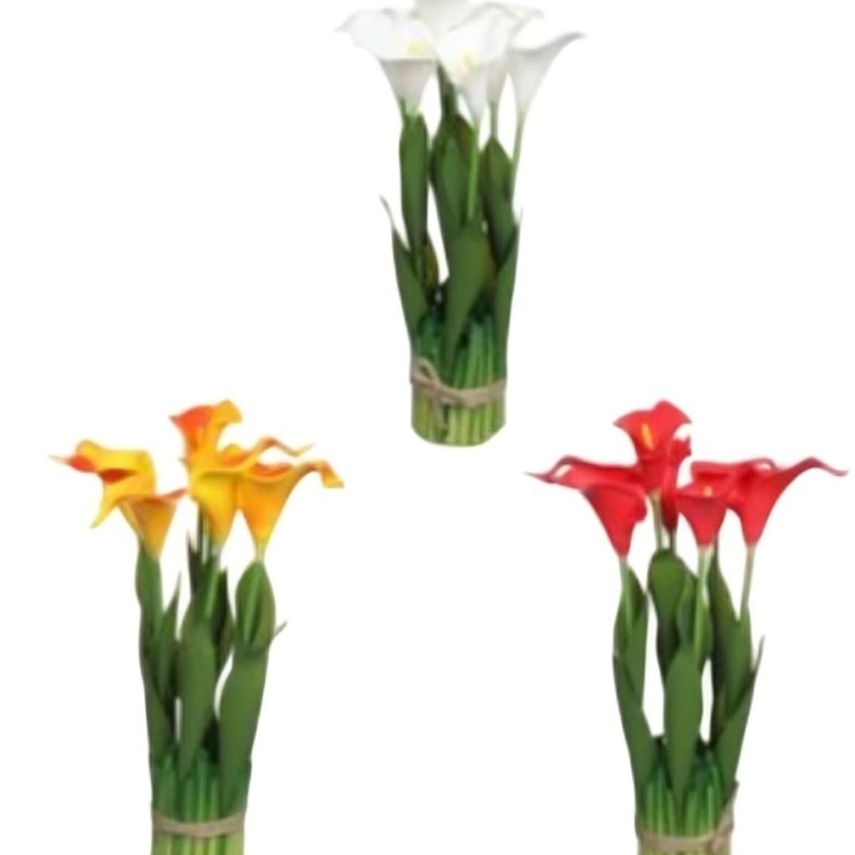 OEM - flores artificiales de calas de tallo largo 38x 7cm
