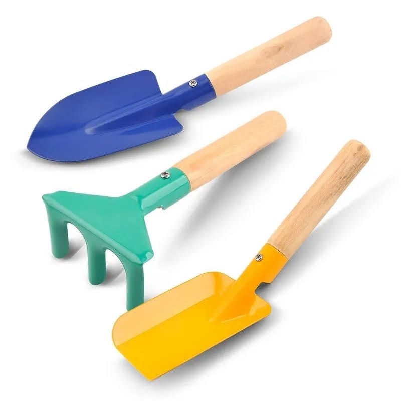 GENERICO - Set Jardinería Mini Palas Rastrillo Flores Plantas Niños