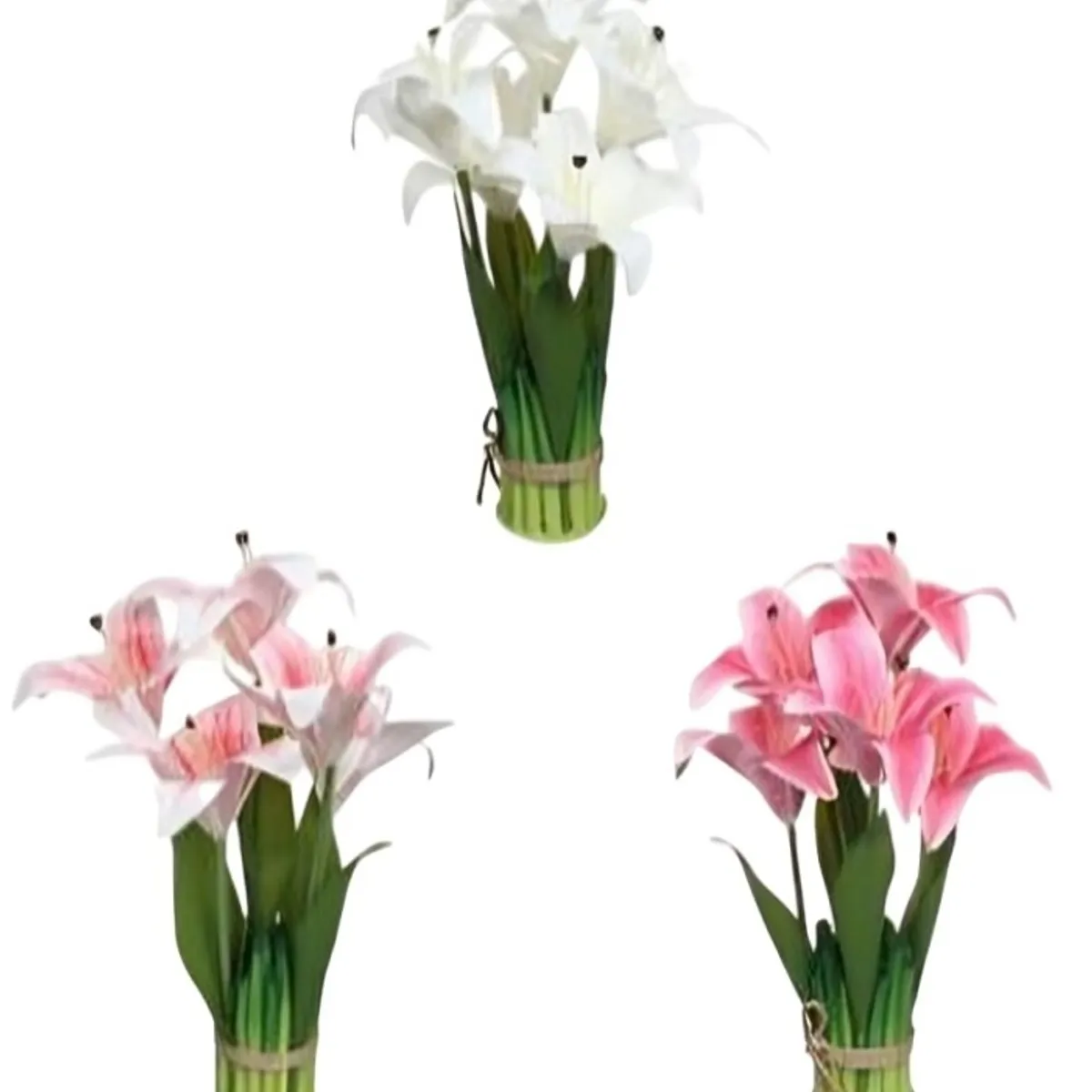 OEM - flores artificiales de Lirios de tallo largo 33x 6cm