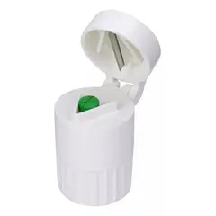 GENERICO - Pastilero Moledor Y Cortador De Pastillas 4 En 1 Blanco