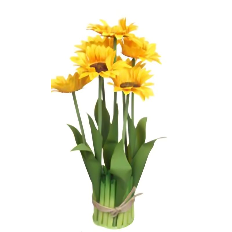 OEM - flores artificiales de Girasol de tallo largo 38x 75cm