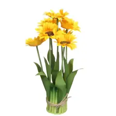OEM - Flores artificiales de Girasol de tallo largo 38x 75cm