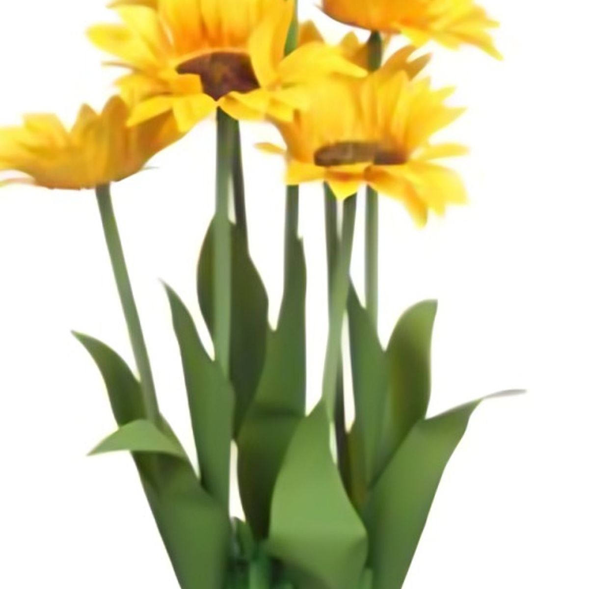 OEM - flores artificiales de Girasol de tallo largo 38x 7cm