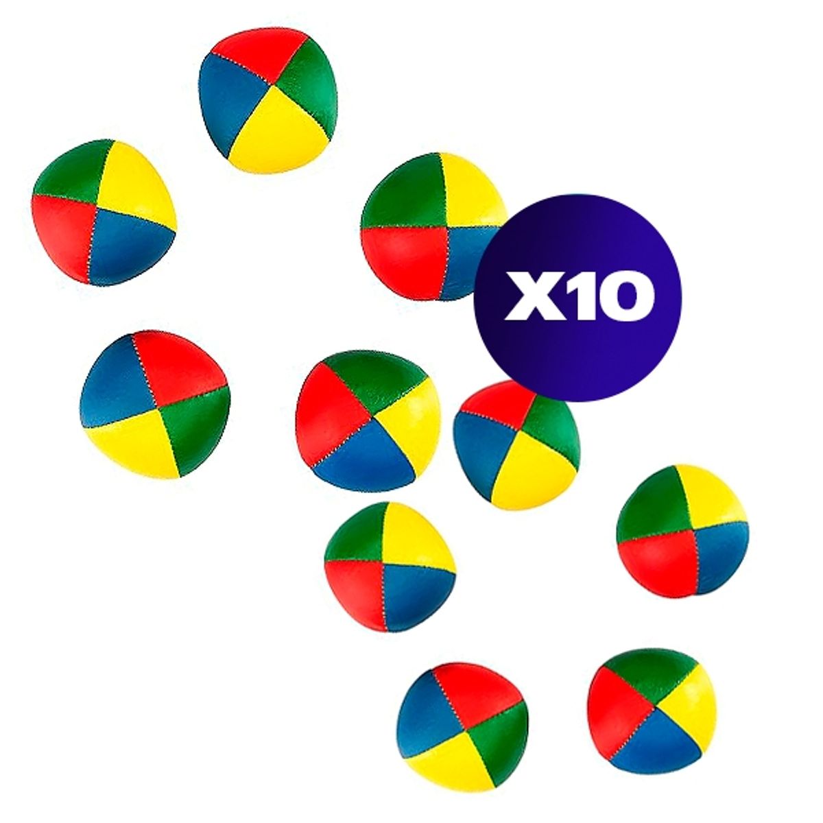 GENERICO - Pelotas de Malabarismo 5 cm – Pack 10x